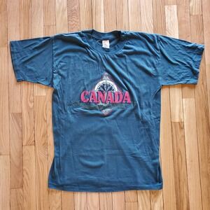 Vintage Made in Canada Wilderness Graphic T-Shirt Single Stitch XL Gorpcore